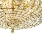 Asmara 5lt Flush Antique Brass Crystal - Image 2