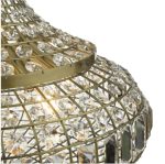 Asmara 6lt Pendant Antique Brass Crystal - Image 3