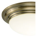 Barclay Flush Large Antique Brass IP44 - Image 2