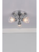 Cedric 3lt Round Plate Spot Polished Chrome IP44 - Image 3