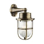 Harbour Wall Light Antique Brass