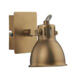 Idaho Single Wall Bracket Natural Brass