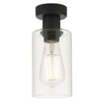 Miu 1lt Flush Matt Black Glass