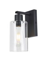 Miu Wall Light Matt Black Glass