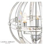 Laura Ashley Aidan 5lt Pendant Glass & Polished Chrome - Image 3