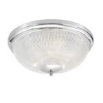 Arbor Bathroom 3lt Flush Polished Chrome & Glass IP44