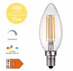 LED Candle Light Bulb SES/E14 4W 400LM (Warm White) - Image 4