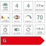 LED Rustika Light Bulb ES/E27 4W 160LM - Image 2