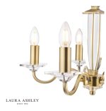 Laura Ashley Carson 5lt Chandelier Cut Glass & Antique Brass - Image 3