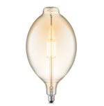 LED filament Deco Shape H33cm Amber Glass Bulb E27 4W