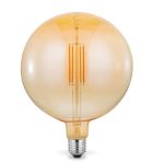 Giant Globe ES/E27 Globe LED Filament Bulb 4W 2700K Amber Glass