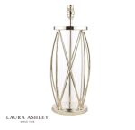 Laura Ashley Beckworth Large Table Lamp Polished Nickel Glass (Base Only) - Image 2