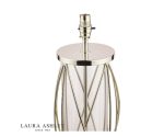 Laura Ashley Beckworth Large Table Lamp Polished Nickel Glass (Base Only) - Image 3