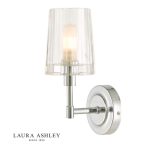 Laura Ashley Blake Bathroom Wall Light Crystal Polished Chrome IP44