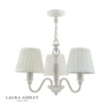 Laura Ashley Ellis 3lt Pendant Grey with Shades