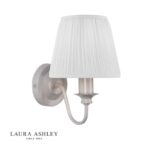 Laura Ashley Ellis Wall Light Grey With Shade
