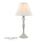 Laura Ashley Ellis Table Lamp Grey With Ivory Shade - Image 2