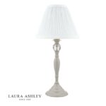 Laura Ashley Ellis Table Lamp Grey With Ivory Shade