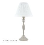 Laura Ashley Ellis Table Lamp Grey With Ivory Shade