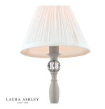 Laura Ashley Ellis Table Lamp Grey With Ivory Shade - Image 4