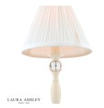 Laura Ashley Ellis Table Lamp Cream With Ivory Shade - Image 3