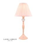 Laura Ashley Ellis Table Lamp Pink With Blush Shade