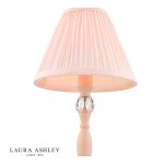 Laura Ashley Ellis Table Lamp Pink With Blush Shade - Image 3