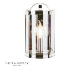 Laura Ashley Harrington Wall Light Polished Nickel Glass - Image 2