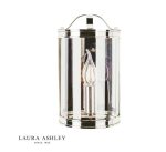Laura Ashley Harrington Wall Light Polished Nickel Glass