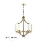 Laura Ashley Joseph 5lt Chandelier Antique Brass Glass