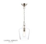 Laura Ashley Ockley Pendant Polished Chrome & Glass