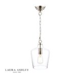 Laura Ashley Ockley Pendant Polished Chrome & Glass