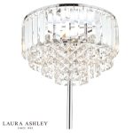 Laura Ashley Vienna 3lt Floor Lamp Crystal & Polished Chrome - Image 3