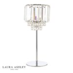 Laura Ashley Vienna Table Lamp Crystal & Polished Chrome
