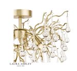 Laura Ashley Willow 3lt Semi Flush Satin Champagne Crystal - Image 2