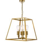 Academy 4lt Lantern Natural Brass
