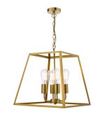 Academy 4lt Lantern Natural Brass