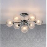 Laura Ashley Atherton 7lt Semi Flush Polished Chrome Glass - Image 4