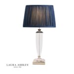 Laura Ashley Carson Large Table Lamp Polished Nickel & Crystal (Base Only)
