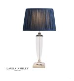 Laura Ashley Carson Large Table Lamp Polished Nickel & Crystal (Base Only)