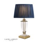 Laura Ashley Carson Small Table Lamp Antique Brass & Crystal (Base Only)