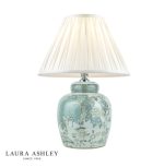 Laura Ashley Elizabeth Ceramic Table Lamp With Bird Print Design (Base Only)