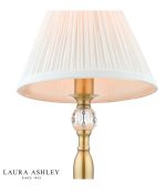Laura Ashley Ellis Table Lamp Antique Brass With Ivory Shade - Image 3