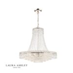 Laura Ashley Enid Grand 5lt Chandelier Polished Nickel & Cut Glass
