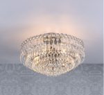 Laura Ashley Enid 5lt Semi Flush Polished Nickel Crystal - Image 3