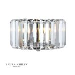 Laura Ashley Fernhurst Wall Light Polished Chrome Glass