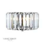 Laura Ashley Fernhurst Wall Light Polished Chrome Glass