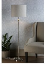 Laura Ashley Highgrove Floor Lamp Polished Nickel With Shade - Image 2