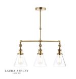 Laura Ashley Isaac 3lt Bar Pendant Antique Brass