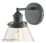 Laura Ashley Isaac Outdoor Wall Light Charcoal Glass IP44 - Image 3